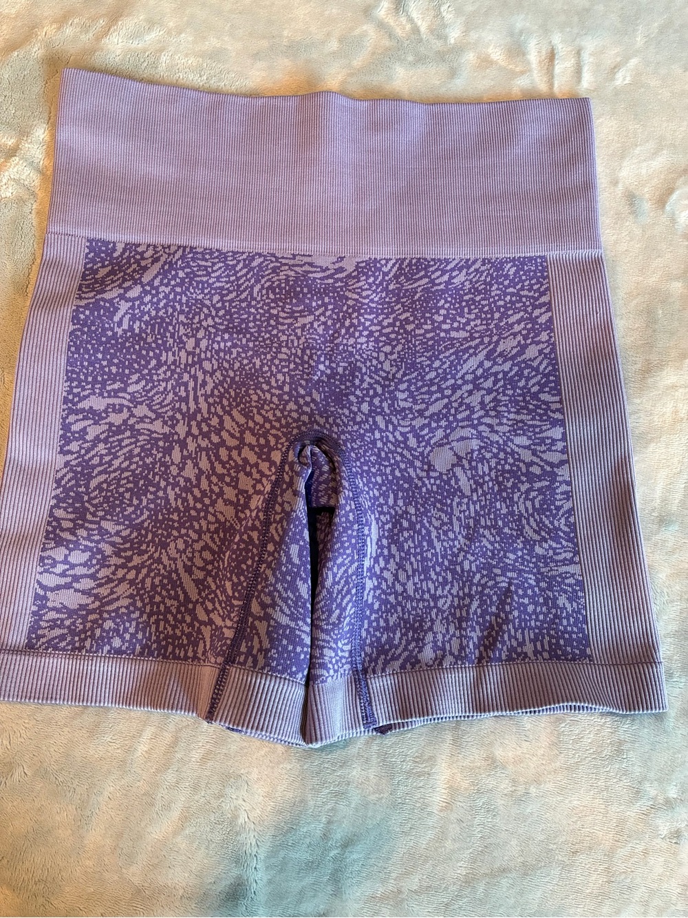 lululemon athletica Lavender Purple Patterned High-Rise Athletic Shorts